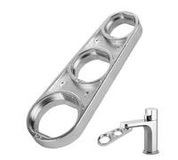 Efficient Water Flow Adjusting Tool, 3-Hole Multi-Use Aerator Removal Tool, Faucet Bubbler Wrench for Kitchen Bathroom Sink to Replace Filters