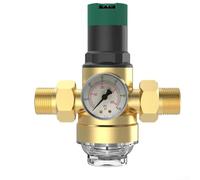 Efficient Water Pressure Reducer with Adjustable Gauge and Filter 1/2 3/4 DN15 DN20 for Managing Flow in Non Direct Drinking Water Systems (3/4/DN20)