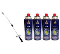 Efficient Weed Killer - Fast Action Weed Burner for Gardens & Yards (Weed Burner + 4 Gas)