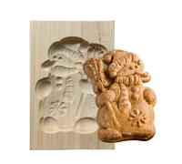 Efficient Wooden Baking Molds for Cookie Candies Natural Materials Easy Cleaning Design Classical Styles Homes Kitchen Essential Tool Smooth Surfaces Cookie Molds