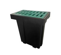 Efficient Yard Drainage Catch Basin with Grate & Debris Basket for Lawn & Municipal Applicationsty Water Management Solution