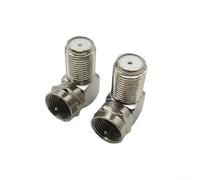 Efficiently Convert Coaxial Connections with Our 90 Degree F Male to Female Adapter (5pcs)