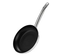 Efficiently Cook with this Sturdy Brushed Aluminum Frying Pan and Comfortable Grip (18cm)