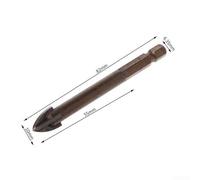 Efficiently Designed Carbide Point Head Drill Bit with Four Cutting Edges for Quick Hole Creation in Stone (10mm)