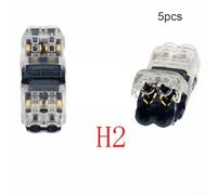 Efficiently Designed Five Piece Set of Compact Solderless Wire Junction Terminals ()