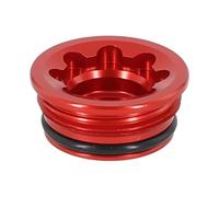 Efficiently Designed Hydraulic Disc Brake Cap for Hope Tech 3 V4 Big Compatible with Various Bikes (Red)