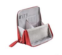 Efficiently Designed Makeup Bag with Waterproof Features and Multiple Storage Compartments for Essentials (Red)