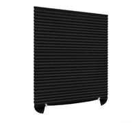 Efficiently Designed Pleated Blackout Blinds Offering Superior Light Blocking and Comfort (Black)