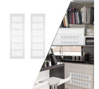 Efficiently Designed Ventilation Grilles for Cabinets, Rust Proof Aluminum, Available in Packs of 2/4/6 for Better Airflow (4pcs)