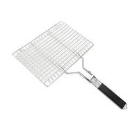 Efficiently Grilling Fish and Vegetables with Stainless Steel Folding Grill Basket Featuring Easy Cleanup