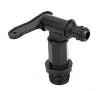Efficiently Manage Your Fresh/Waste Water with This Black Plastic Drain Tap for Camper Vans