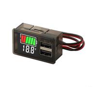 Efficiently Monitor Your Batteries DC830V Digital Voltmeter with Dual USB Output