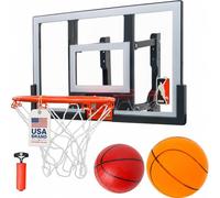 Efficraft Mini Basketball Hoop, Adjustable Indoor Wall Mount, Silent Ball