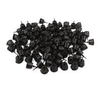 EffiFish 100Pcs Bonsai Fertilizer Box, Succulents Fertilizer Box Basket With Lid Controlled Release Fertilization Gardening Supplies(Large Coffee+Lid)