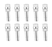 EffiFish 10pcs Misting Nozzle, 6Mm Fast Connect Mist Fog Sprayer Spray Nozzles Gardening Water Plants And Cool Greenhouses(0.2mm)