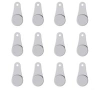 EffiFish 12 Pcs Magnetic Silicone Buckles for Holding Down Air Fryer Parchment Paper, Heat Resistant Liner Clips with Strong Grip for Secure Cooking(Gray)