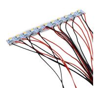 EffiFish 12 Pcs Pre Wired Warm White LED Interior Lighting Kit Building Light Strip For Model Railroad Train Railway Scenery Diorama