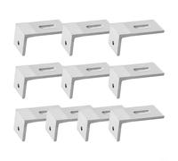 EffiFish 1PC 4PCS 10PCS 90 Degree Solar Panel Mounting L Bracket Set, for RV Boat Roof Installation Off Grid System Support Bracket Hardware Kit(10pc)