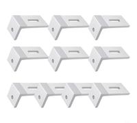 EffiFish 1PC 4PCS 10PCS 90 Degree Solar Panel Mounting L Bracket Set, for RV Boat Roof Installation Off Grid System Support Bracket Hardware Kit(1pc)