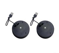 EffiFish 2 Pack Solar Light Replacement Tops With LED Bulbs, Waterproof Lantern Lids Auto On Off At Dusk, 10.5cm ABS Garden Lamp Parts(USB Model)