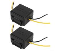 EffiFish 2Pcs 12V Car Power Filter Noise Suppressor for Car Equalizers and Speakers Compatible with DC 12V Audio Devices