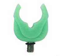 EffiFish 2pcs Fluorescent Silicone Rod Rest Heads, Glow-in-the-Dark Butt Gripper for Night Carp Fishing, European Style Holder (Green) Easy And Quick To Use(AC160 Grass Green)