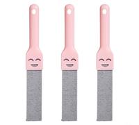 EffiFish 3 Pack Pumice Cleaning Stones with Handles for Removing Limescale Rust Stains from Toilets Sinks Bathtubs and Tiles Purple Pink Yellow(Pink)