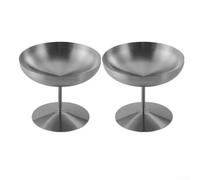 EffiFish 304 Steel Ice Cream Pudding Cup Set of 2(250ml)
