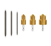 EffiFish 3PCS Wire Tube Spring Bender, Step Drill Bits Manual Pipe Threader For PVC PPR Plastic Water Pipes