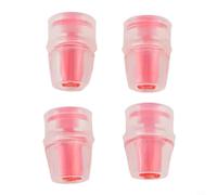 EffiFish 4 Pack Silicone Bite Valve, Replacement Sheath for Water Bladder Hydration Pack, Soft Nozzle for Hiking Running Cycling Camping(Red)
