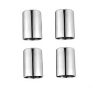 EffiFish 4Pcs Insulated Metal Beer Mugs 430ml Silver Finish(7.6 * 10CM) | Bright metallic finish, easy to wipe clean, sl ppearance, 430ml large volume, for durable stainless steel