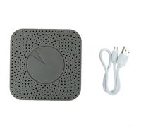EffiFish 5-in-1 Air Quality Monitor,With Temperature And Humidity Detection, For Tuya Home Automation, USB Powered Indoor Sensor For PM2.5 And Gas Levels, Black(Zig Bee)