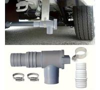 EffiFish 5 Pack Waste Water Pipe Kit For Motorhome Grey Tank Drain Tap 28Mm 32Mm ABS Fittings RV Sewer System Plumbing Connection Set