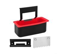 EffiFish 5-Piece Griddle Grease Trap For Grills, Coated Steel Oil Catcher With Silicone Cup Liner Easy Install Design