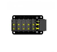 EffiFish 5-Way Power Distribution Board With Dual for XT30 Ports, 50A Max For RC Car Boat Robot DIY, Compact PCB With CAN Protocol Support(without shell)