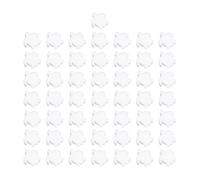 EffiFish 50 Pieces Pool Skimmer Oil Absorbing Sponges White Floating Turtle Scum Remover For Swimming Pool Spa Filter Cleaning