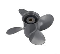EffiFish 58134-ZV4-010AH Aluminum Boat Propeller 4 Blades， 9 1/4x10 For Honda Engines 8-20 For HP 8 Tooth Outboard Motor Replacement Part Water Sport Equipment
