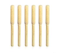 EffiFish 6pcs Chainsaw Sharpener Bits 4/4.8/5.5mm for Electric Grinders, Hard-Plated Burrs Fast Sharpening Metal Wood Jade Polishing(5.5mm)