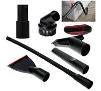 EffiFish 6Pcs Vacuum Cleaner Attachment Set Including Sofa Nozzle, Round Brush, Crevice Tools and Adapter, for Kärcher, for Home and Car Cleaning