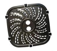 EffiFish 8QT Air Fryer Grill Plate Replacement Tray With Rubber Tabs Compatible For PowerXL For Vortex Air Fryer Nonstick Carbon Steel(19.4 * 19.2cm)