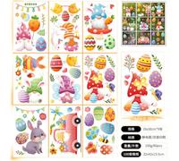 EffiFish 9 Pack Easter Decorations for static Cling No Glue 9 Pack Easter | Double-sided print, vibrant colors inside out, for static cling tech, no , fits standard windows