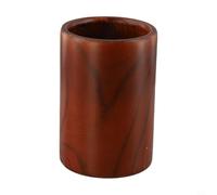 EffiFish Acacia Wood Utensil Holder 360 Degree Spin Kitchen Tool Organizer Rustic Countertop Caddy for Spatulas and Spoons Farmhouse Style 13cm Tall