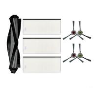 EffiFish Accessory Kit for For Ecovacs For Deebot For OZMO U2 DGN22 Robot Vacuum, Includes Main Brush, Side Brushes and Filters for Home Care