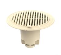 EffiFish Adjustable Shower Drain Cover with 3-Layer Anti-Clog Hair Strainer, TPR Seal for Odour & Pest Control, ABS Floor Drain Screen for Bathroom(Yellow)