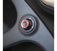 EffiFish Aluminum Alloy Rearview Mirror Adjust Knob Ring for Smart 453 Fortwo for FORFOUR, Stylish Decorative Cover with Enhanced Grip(Red)