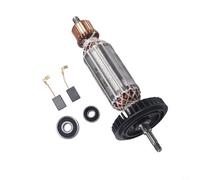 EffiFish Armature Rotor, for Angle Grinder 9556 9557 9558 9556NB 9556HN 9557NB with Carbon Brushes and Bearings, Metal Core Part for Industrial Grinding Tasks(220V)