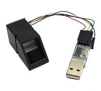 EffiFish AS608 Optical Fingerprint Module for STM32, 9600bps Biometric Sensor with Touch Output for Access Control & Attendance Systems(With adapter board)
