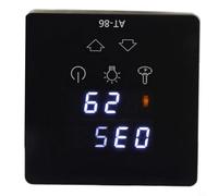 EffiFish AT-86 Touch Screen Sauna Temperature Controller, Digital Panel With Time Setting For Steam Bath Generator Black