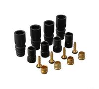EffiFish Bicycle Bike Hydraulic Disc Brake Hose Olive Brake Hose Insert Barb Screws Bicycle Component Repair Kit For TEKTRO Steel Black Gold 19G