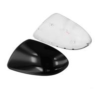 EffiFish Black ABS Wing Mirror Cover Cap Set, For Mazda 2 2007-2015, Front Passenger And Driver Side Replacement Exterior Trim, Weather Resistant Styling Upgrade